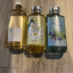 Lot Bath & Body Works Body Washes Juniper Breeze, White Tea & Ginger Inspire Joy